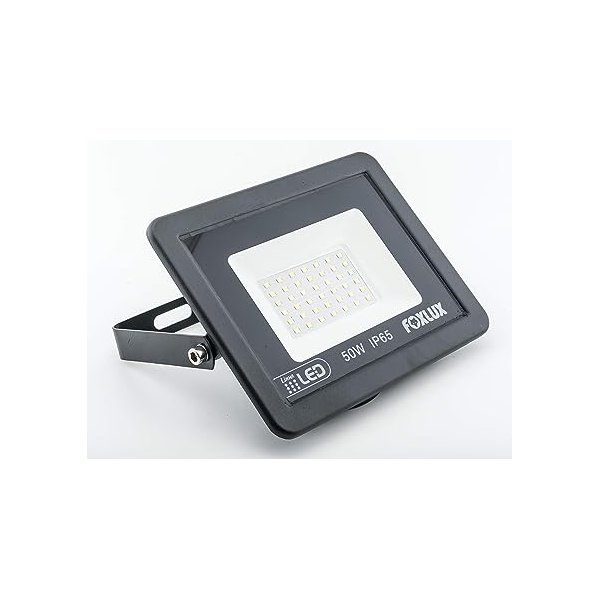 04 refletor led 6500k preto bivolt