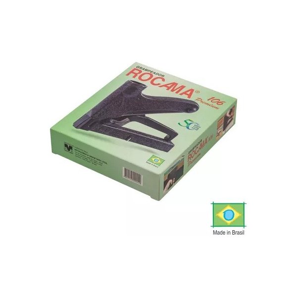 02 grampeador de tapeceiro profissional original rocama 106