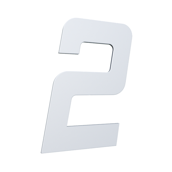 03 numero 130mm garbo font branco metalmidia