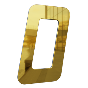 04 numero 130mm garbo font ouro espelhado metalmidia