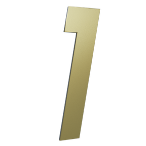 10 numero 130mm garbo font ouro escovado