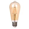 lampada filamento st64 led lorenzetti 4w bivolt amarela