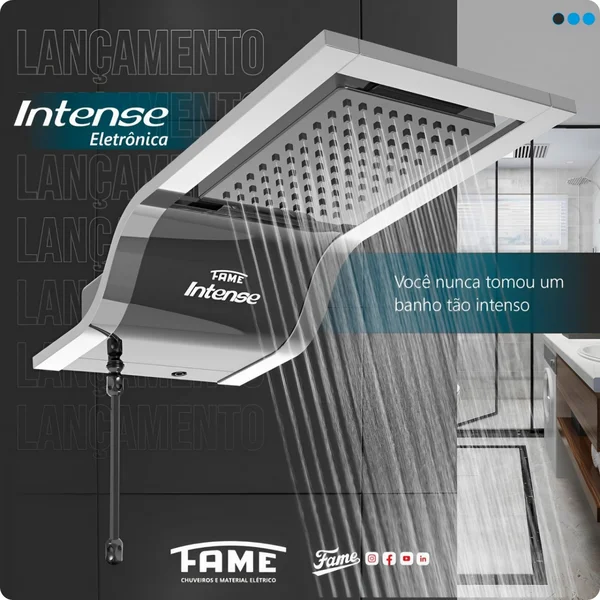 02 ducha chuveiro eletronica intense fame preto cromado