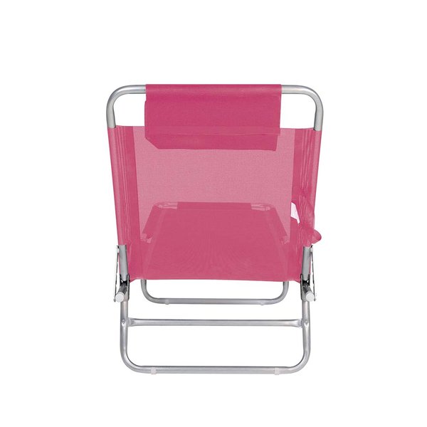 10 cadeira espreguicadeira aluminio mor rosa