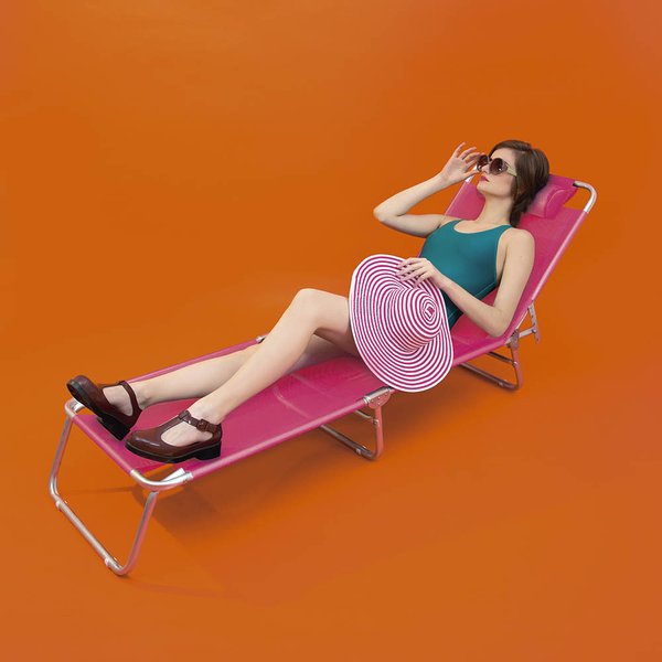 13 cadeira espreguicadeira aluminio mor rosa