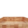13 gamela retangular bamboo churrasco 30x45cm mor