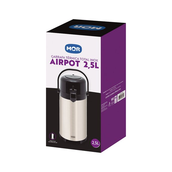 01 garrafa termica total inox airport 2 5l